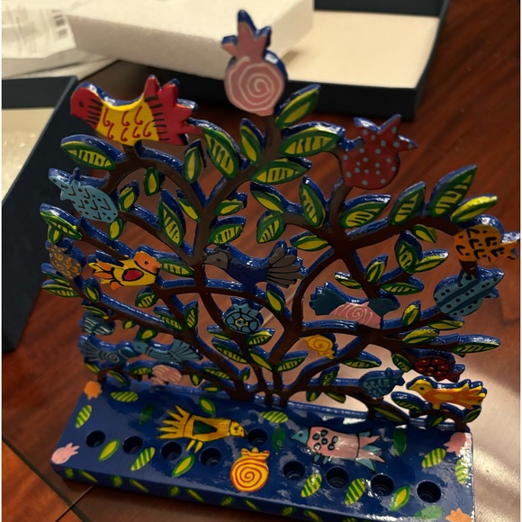 Menorah - Birds In Pomegranate Tree - Picture 4 of 4